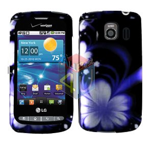 For LG Vortex VS660 Cover Hard Case B-Flower