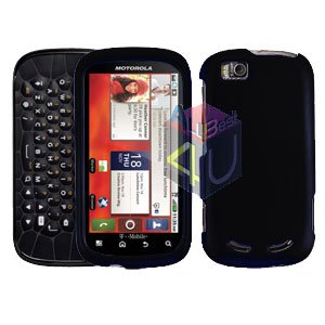 For Motorola Cliq 2 MB611 Cover Hard Case Rubberized Black