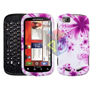 For Motorola Cliq 2 MB611 Cover Hard Case H-Flower