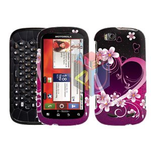 For Motorola Cliq 2 MB611 Cover Hard Case Love