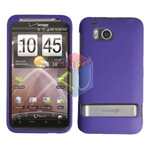 For HTC ThunderBolt Cover Hard Phone Case Rubberized Purple