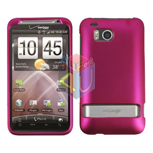 For HTC ThunderBolt Cover Hard Phone Case Rubberized Rose Pink