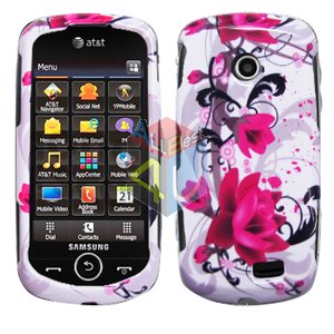 For Samsung Solstice II 2 A817 Cover Hard Case W-Flower