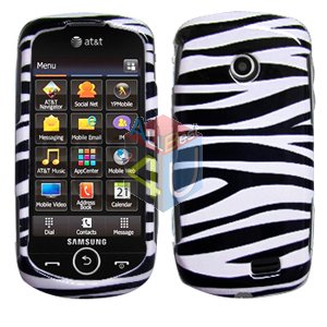For Samsung Solstice II 2 A817 Cover Hard Case Zebra