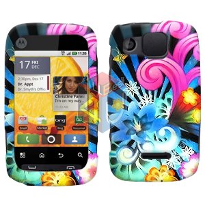 For Motorola Citrus WX445 Cover Hard Case A-Flower