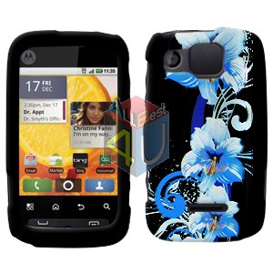 For Motorola Citrus WX445 Cover Hard Case Flower