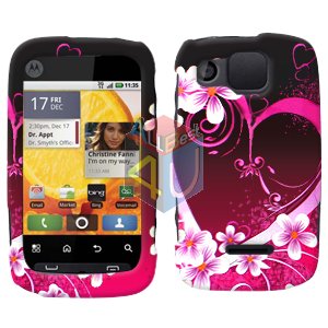 For Motorola Citrus WX445 Cover Hard Case Love