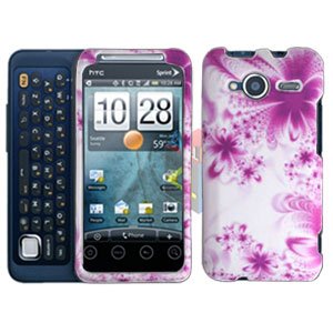 FOR HTC Evo Shift 4G Cover Hard Case H-Flower