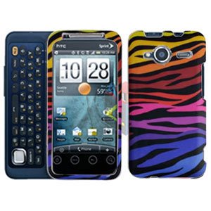 FOR HTC Evo Shift 4G Cover Hard Case C-Zebra