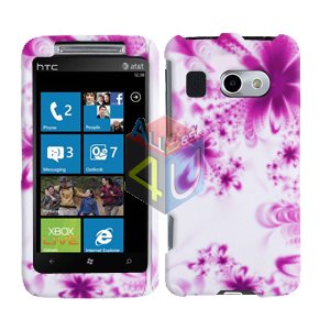 For HTC Surround T8788 Cover Hard Case H-Flower