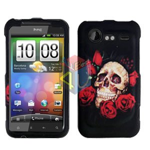 FOR HTC Droid Incredible 2 Cover Hard Phone Case R-Skull