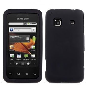 For Samsung Galaxy Prevail Cover Hard Case Rubberized Black