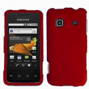 For Samsung Galaxy Prevail Cover Hard Case Rubberized Red