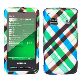 For Samsung Galaxy Prevail Cover Hard Case Plaid