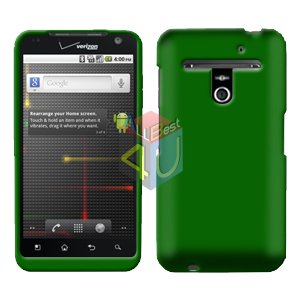 For LG Revolution VS910 Cover Hard Case Rubberized Green