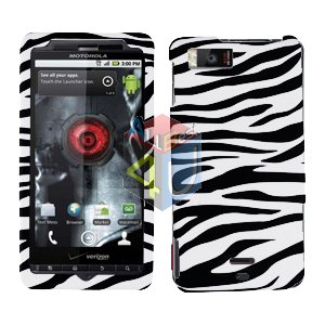 For Motorola Milestone X Cover Hard Case Zebra