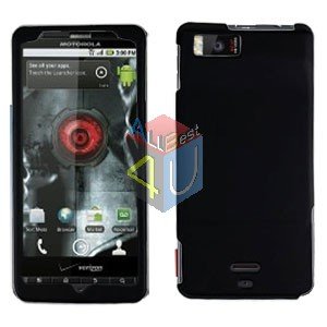 For Motorola Milestone X Cover Hard Case Rubberized Black