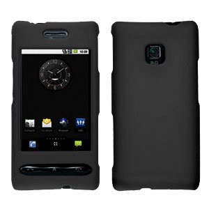 For LG Optimus GT540 Cover Hard Case Rubberized Black