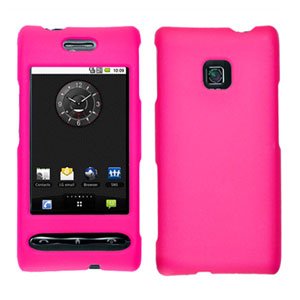 For LG Optimus GT540 Cover Hard Case Rubberized H-Pink
