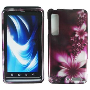For Motorola XT860 4G / Droid 3 Cover Hard Case L-Flower