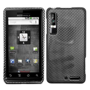 For Motorola Droid 3 XT862 Cover Hard Case Carbon Fiber