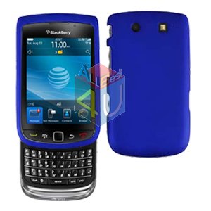 For BlackBerry Torch 9810 4G Cover Hard Case Blue + Screen Protector