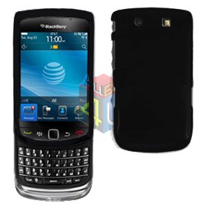 For BlackBerry Torch 9810 4G Cover Hard Case Black + Screen Protector