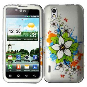 For LG Marquee LS855/ Optimus Black P970 Cover Hard Case C-Flower