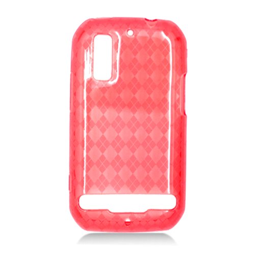 For Motorola Photon 4G MB855 Cover TPU Case D-Clear Red