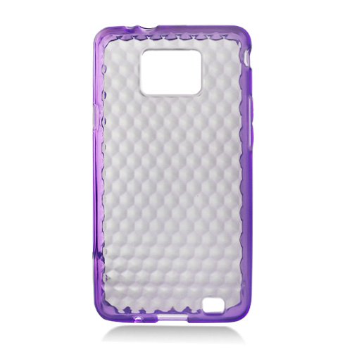 For Samsung Galaxy S II 4G TPU Case H-Clear -Purple
