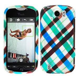 FOR HTC MyTouch 4G Slide cover hard case Plaid