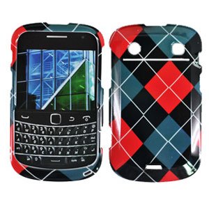 For BlackBerry Bold 9900 4G Cover Hard Case Argyle