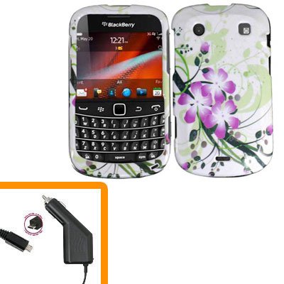 For BlackBerry Bold 9930 4G Car Charger + Cover Hard Case G-LiLy