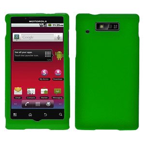 For Motorola Triumph WX435 Cover Hard Case Green