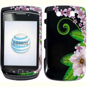 For BlackBerry Torch 9810 4G Cover Hard Case GR-Flower