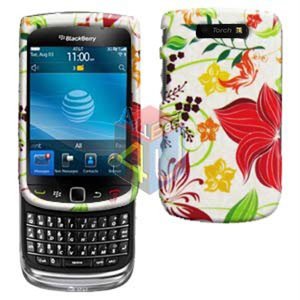 For BlackBerry Torch 9800 9810 4G Cover Hard Case R-Flower