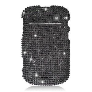 For BlackBerry Bold 9930 9900 4G Cover Hard Case Crystal Bling Black