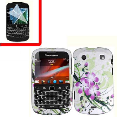 For BlackBerry Bold 9930 9900 4G Cover Hard Case G-Lily +Screen
