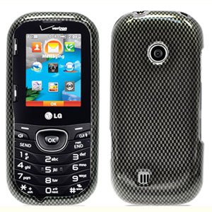For LG Cosmos 2 VN251 Cover Hard Case Carbon Fiber