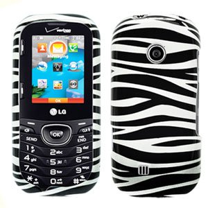 For LG Cosmos 2 VN251 Cover Hard Case Zebra