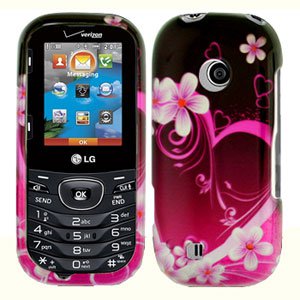 For LG Cosmos 2 VN251 Cover Hard Case Love