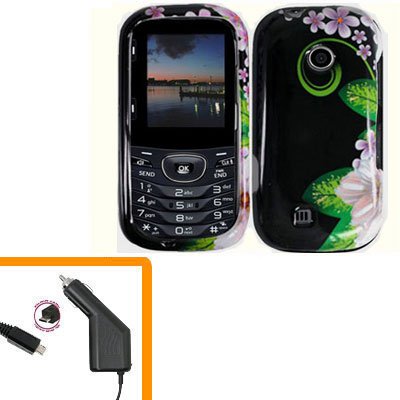 For LG Comos 2 VN251 Car Charger +Cover Hard Case GR-LiLy 2-in-1
