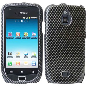 For Samsung Exhibit 4G T759 Cover Hard Case Carbon Fiber