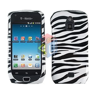 For Samsung Exhibit 4G T759 Cover Hard Case Zebra
