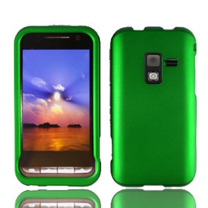 For Samsung Conqure 4G D600 Cover Hard Case Rubberized Green