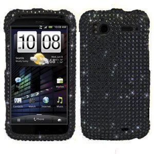 For HTC Sensation 4G Cover Hard Case Crystal Bling Black