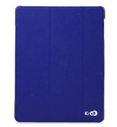 For Apple ipad 2 Cover Case w/ Smart Mode / Fold Stand #Blue Tri-Pad Shell