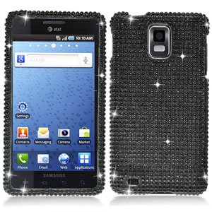 For Samsung Galaxy S infuse i997 Cover Hard Case Crystal Bling Black