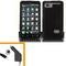 For HTC Raider LTE 4G / Vivid Car Charger + Cover Hard Case Black