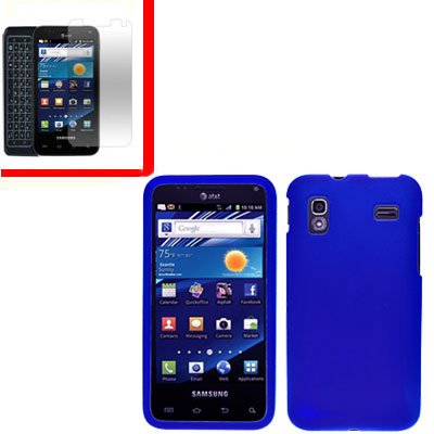 For Samsung Galaxy S Glide Cover Hard Case Blue +Screen 2 in1